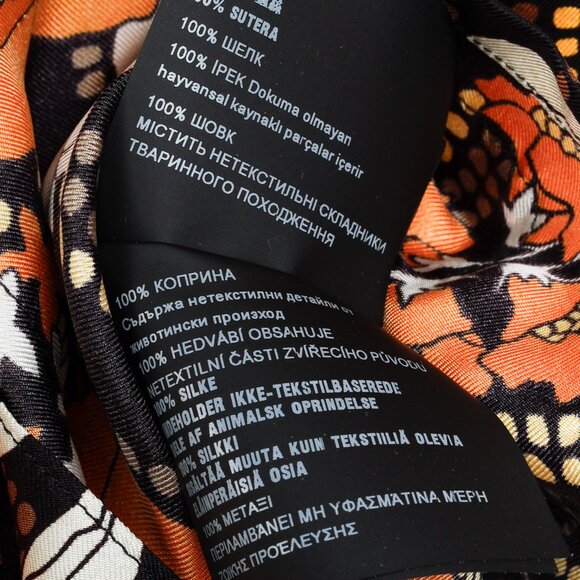 Prada 2018 Orange Silk Hawaiian Print Bowling Shirt - Picture 13 of 15